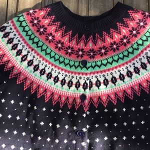 Talbots Fair Isle cardigan - M petite